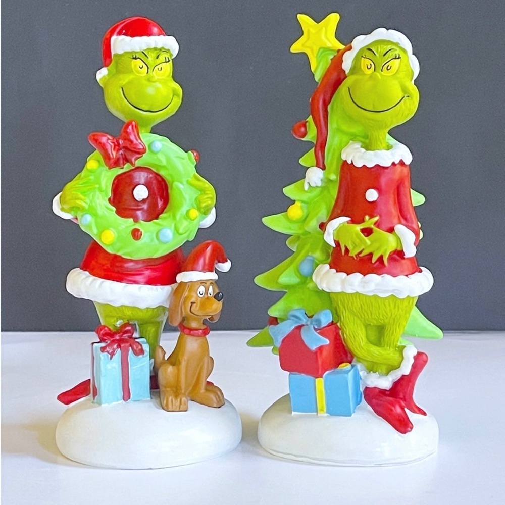 Dr Suess The Grinch Christmas 2pc 6" Figures New
